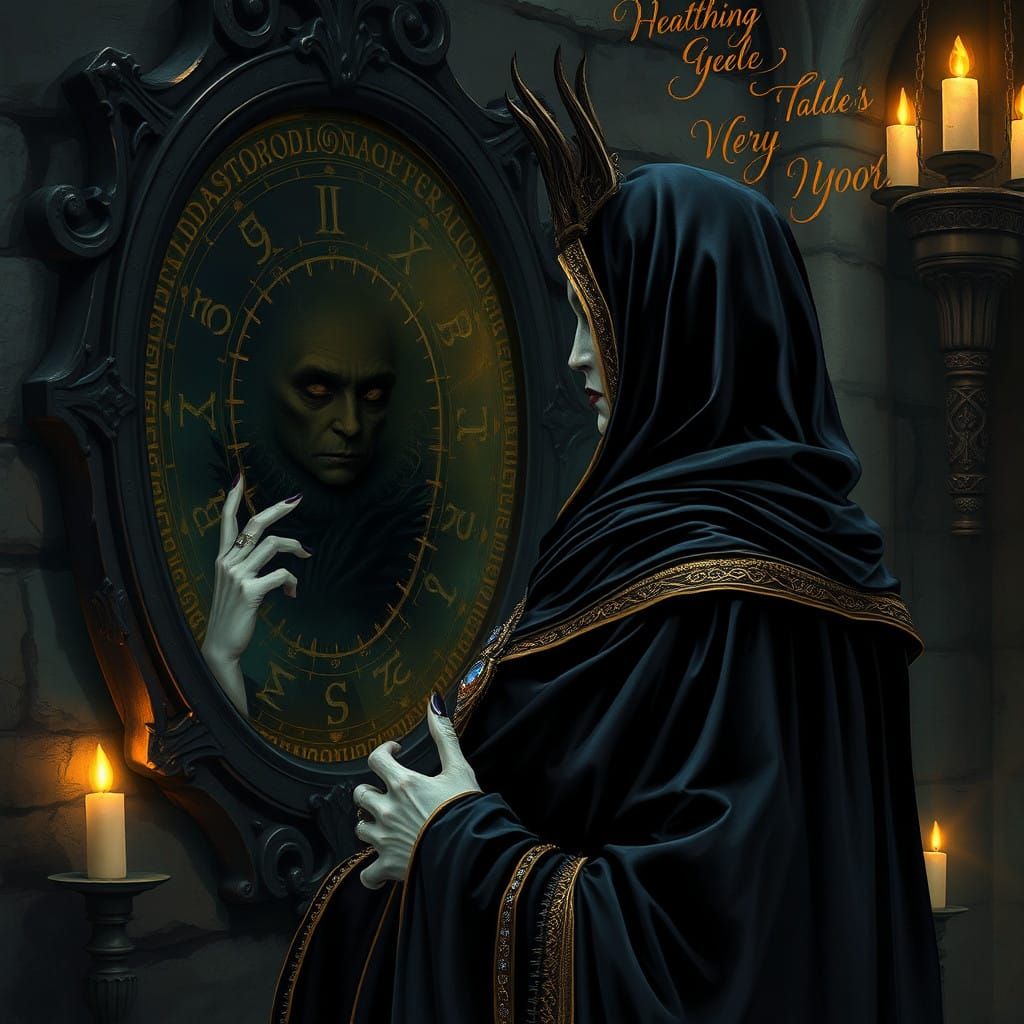 Evil Queen Reveals Haunted Inner Self in Dark Mirror