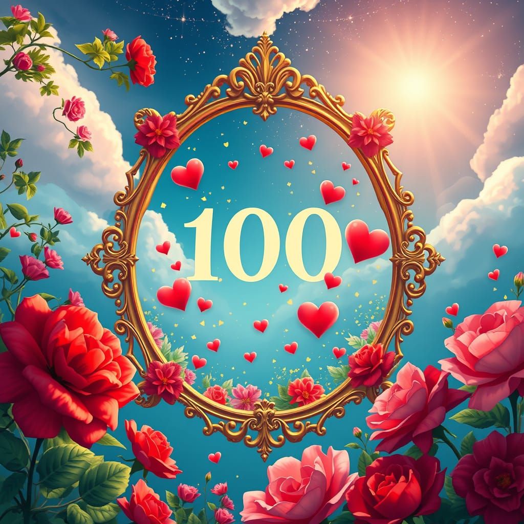 Vibrant Celebration of Gratitude and Love in a Dreamy, Ether...