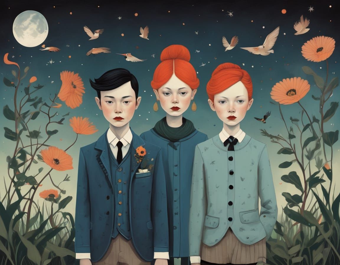 Abstract Composition in Amy Earles' Style