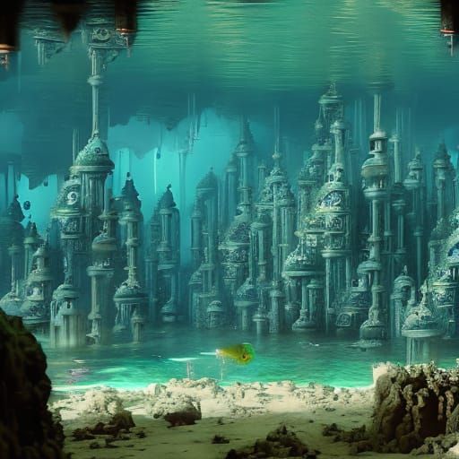 Underwater Bubble City: A Digital Matte Painting