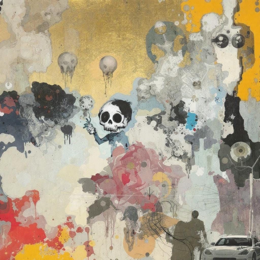 Melancholic Abstract Album Cover Art