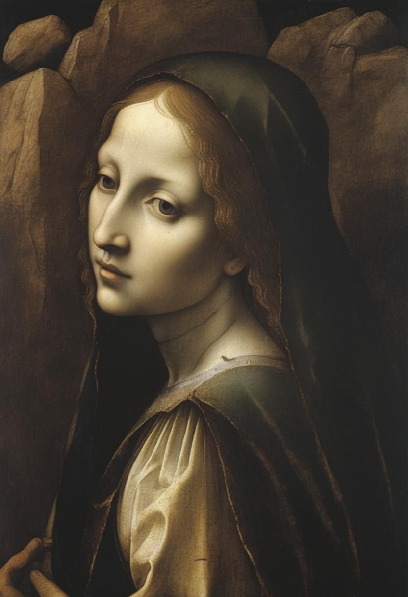 Virgin of the Rocks: Renaissance Oil Painting