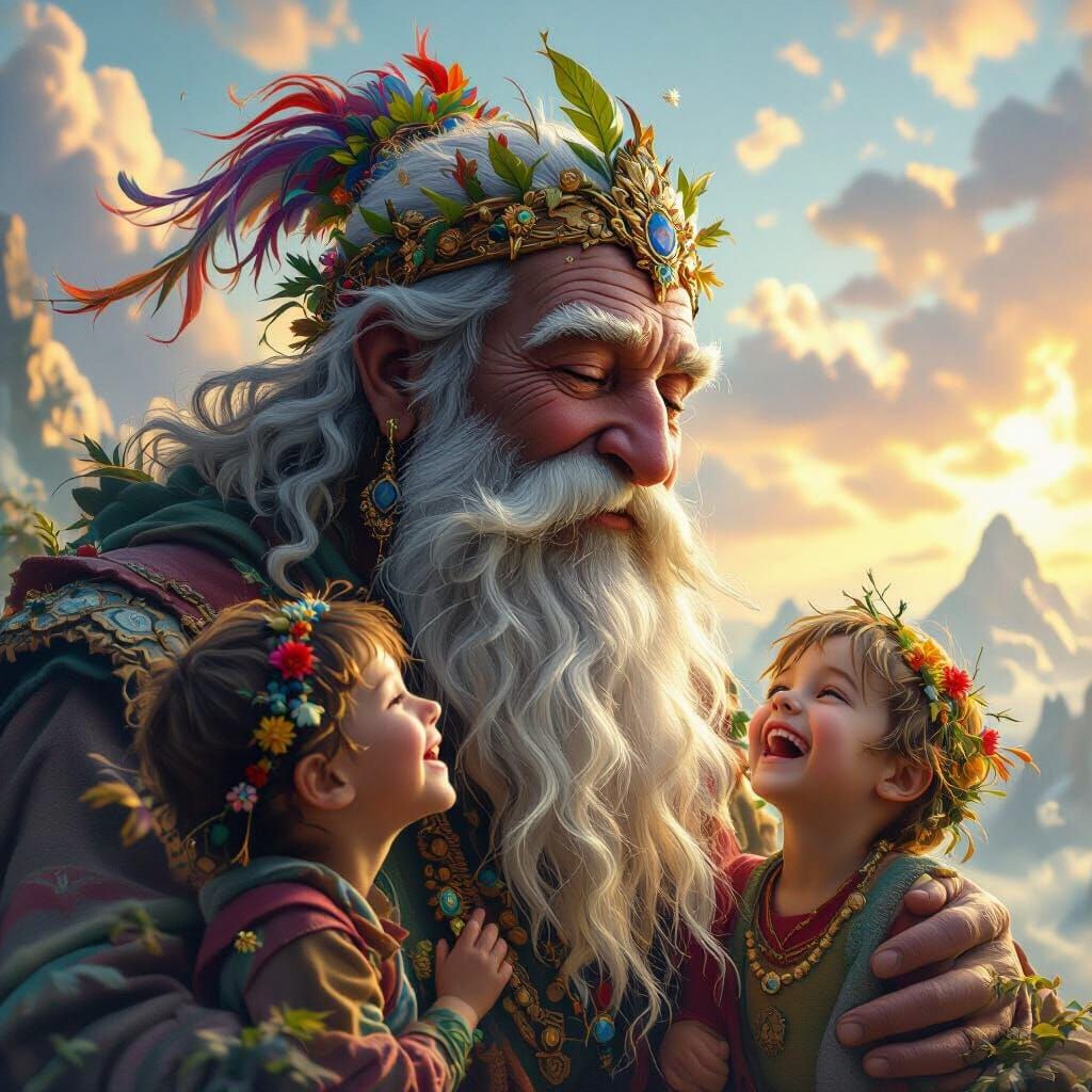 The words of a sage
Are judged no more important
Than children laughing.