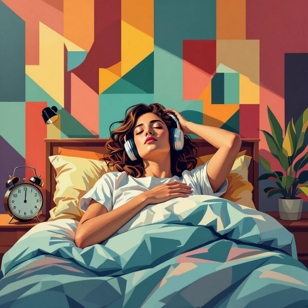 Alarm Clock Awakening in Art Deco Style