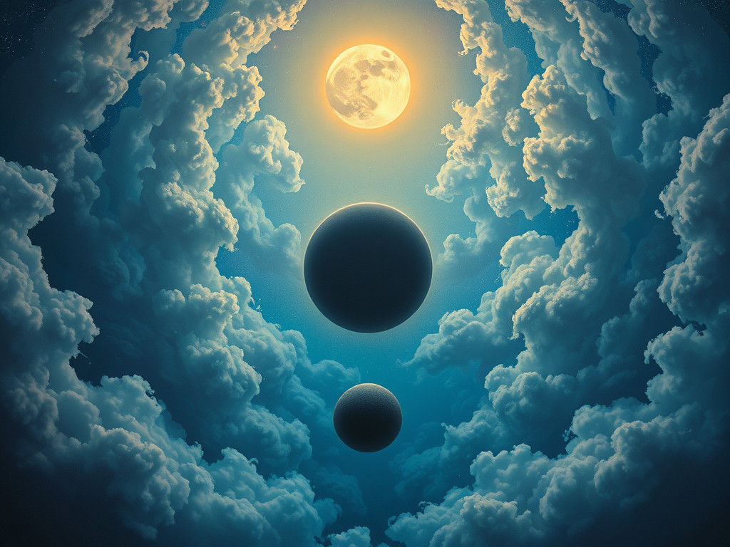 Celestial Convergence: A Cosmic Dance in Space