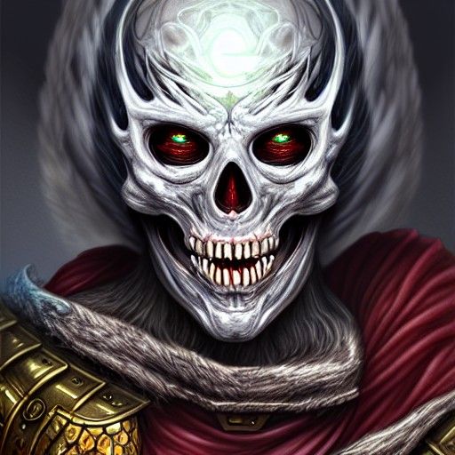 Hyperdetailed Lich Fantasy Digital Illustration