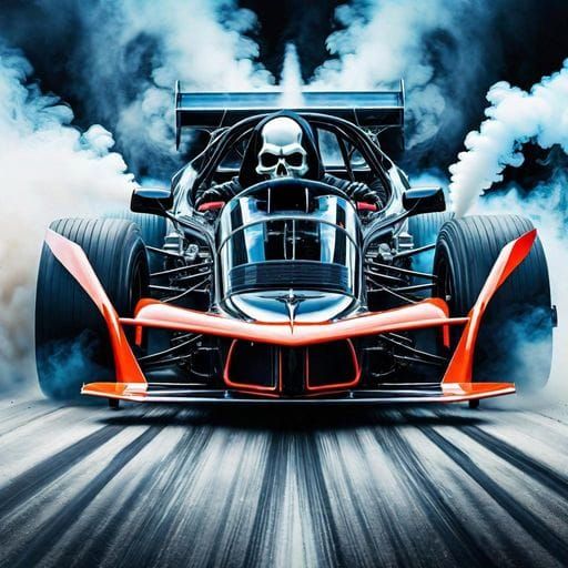 Mr. Grim Reaper driving fast towards you by Per.