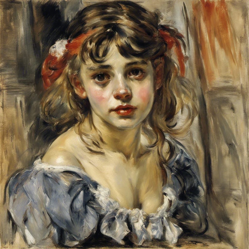 Girl in Impressionist Style