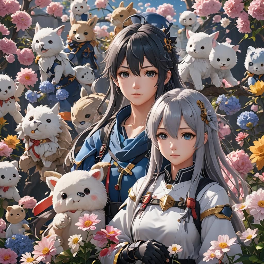 Matching Anime Profile Pictures in 3D Style