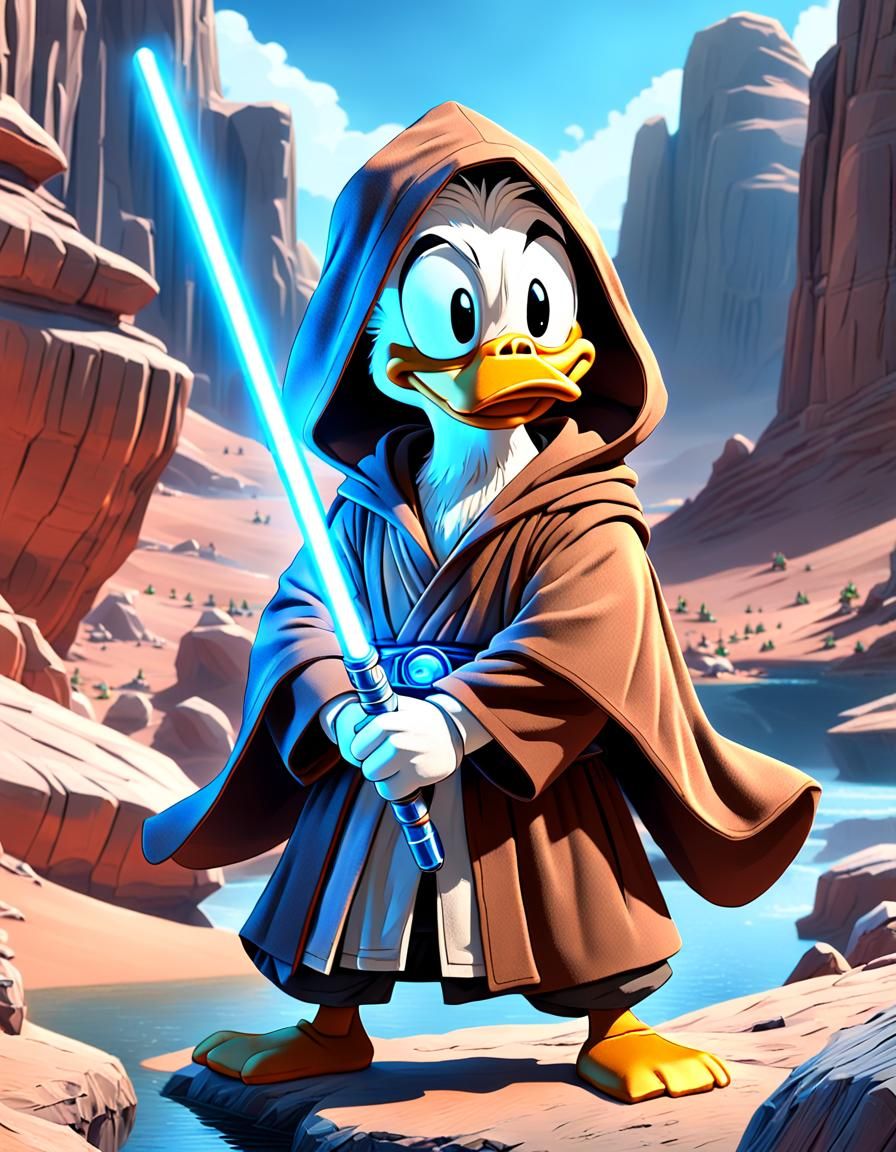 Donald Duck as Obi-Wan Kenobi