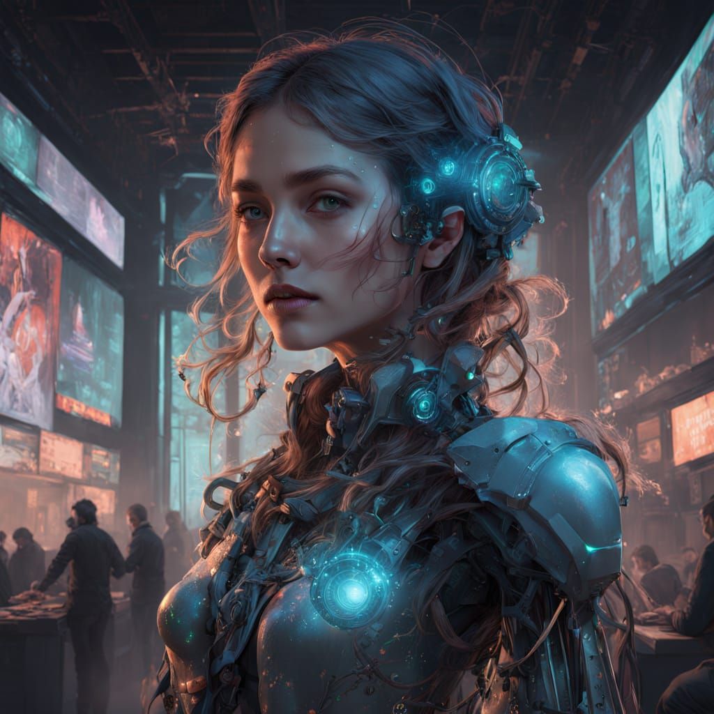 Cyborg woman