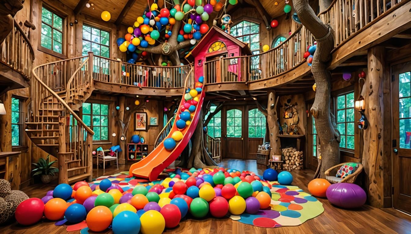 Whimsical Dream House Interior for Kids
