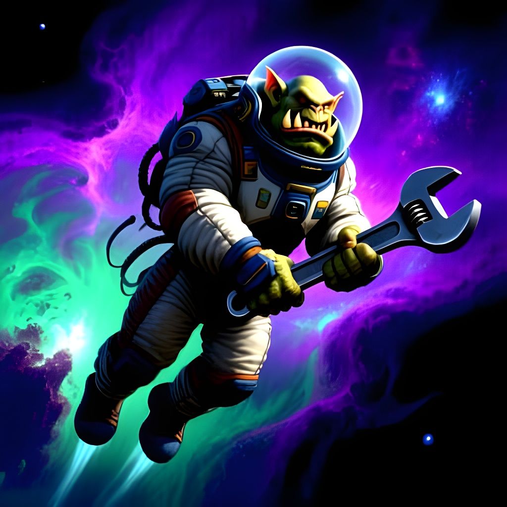 Orkstronaut: A Whimsical Sci-Fi Character