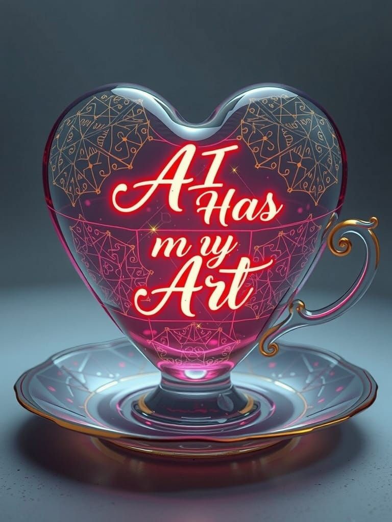 Rococo Fantasy in a Sugar Glass Cup