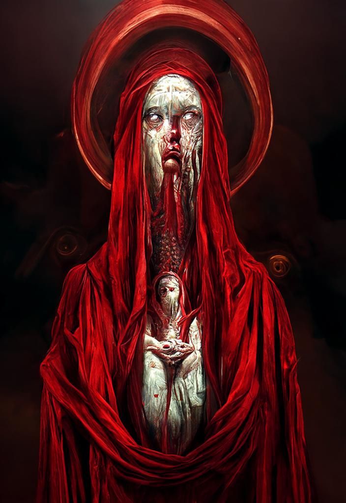 Eldritch Angel: Mary Magdalene as Hyperrealistic Art