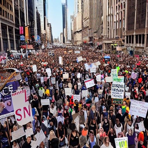 Peaceful Human Rights Protest in New York City