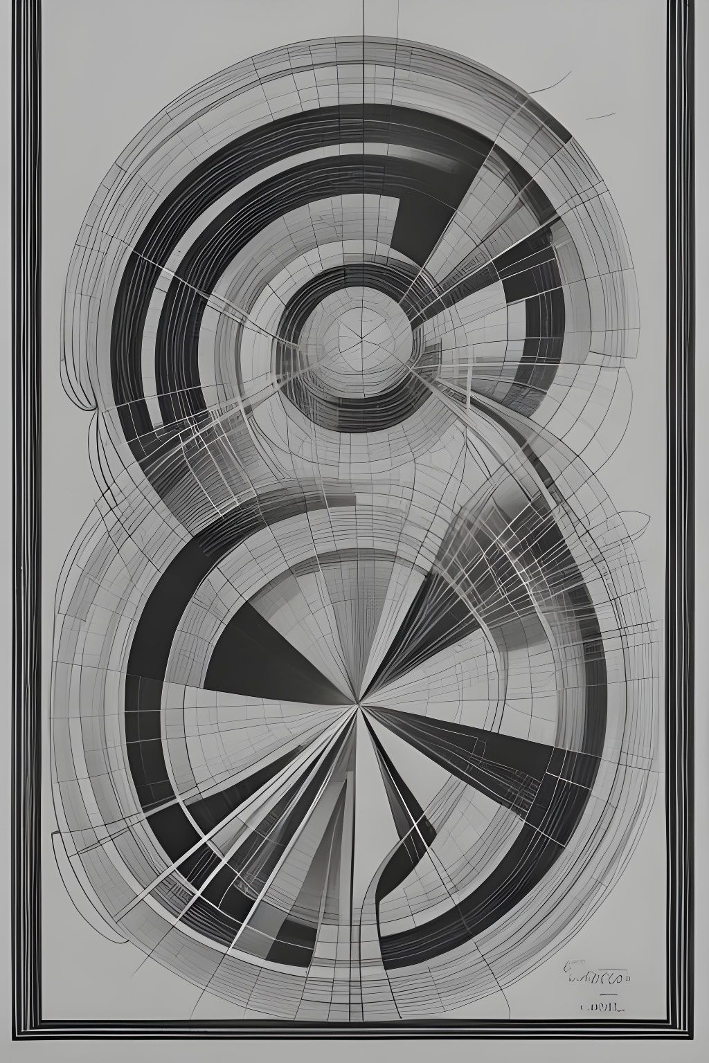 Complex 3D Graphic Score Inspired by Musical Composition