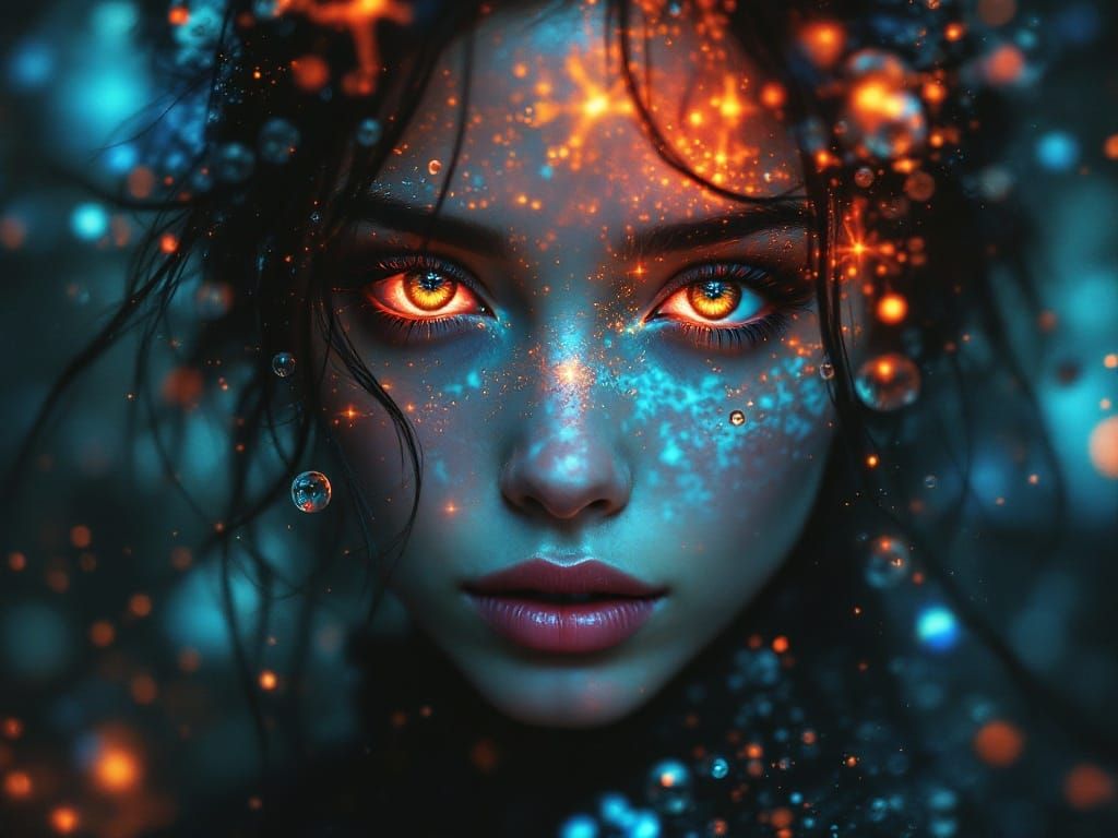 Superfluid Helium Eyes Character Design