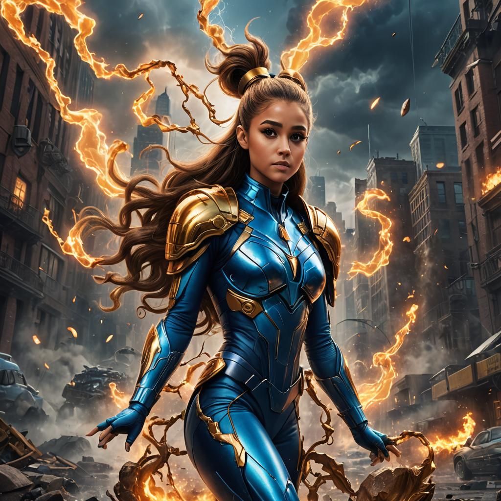 Ariana Grande as Sue Storm, Fantasy Art