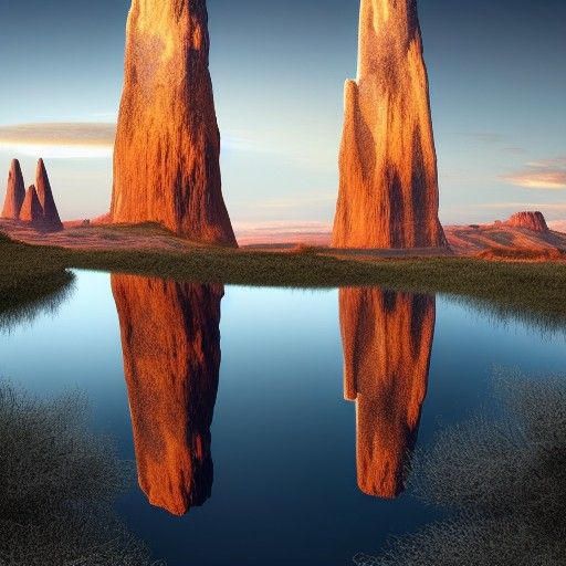 Glittering Fairy Chimneys: Epic Digital Matte Painting