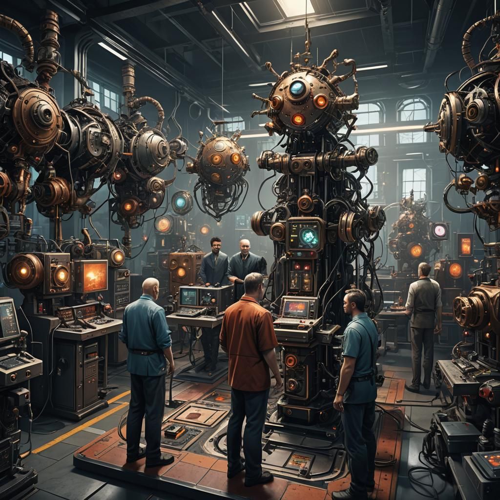 Mind Control Lab: Detailed Matte Painting