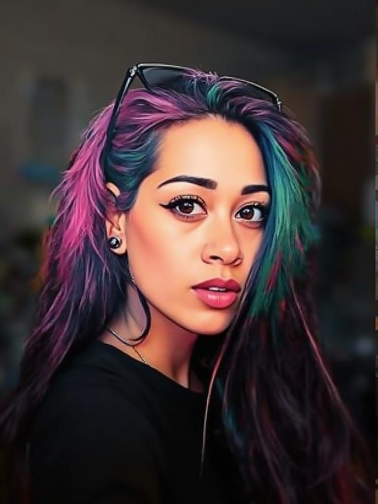 Hanna-Barbera Cartoon Woman in Graffiti Art Style