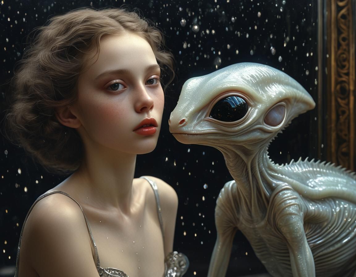 Stunning Alien Realism in Hyper-Realistic Painting