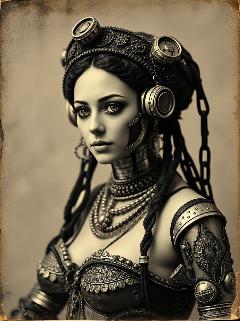 Steampunk Gypsy Android Portrait