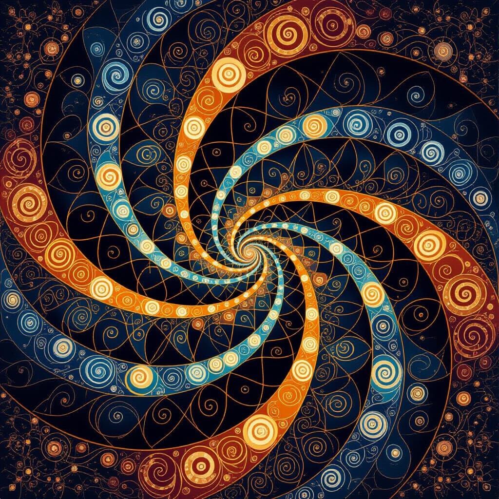 Cosmic Kaleidoscope of Orbs in 3D Effect