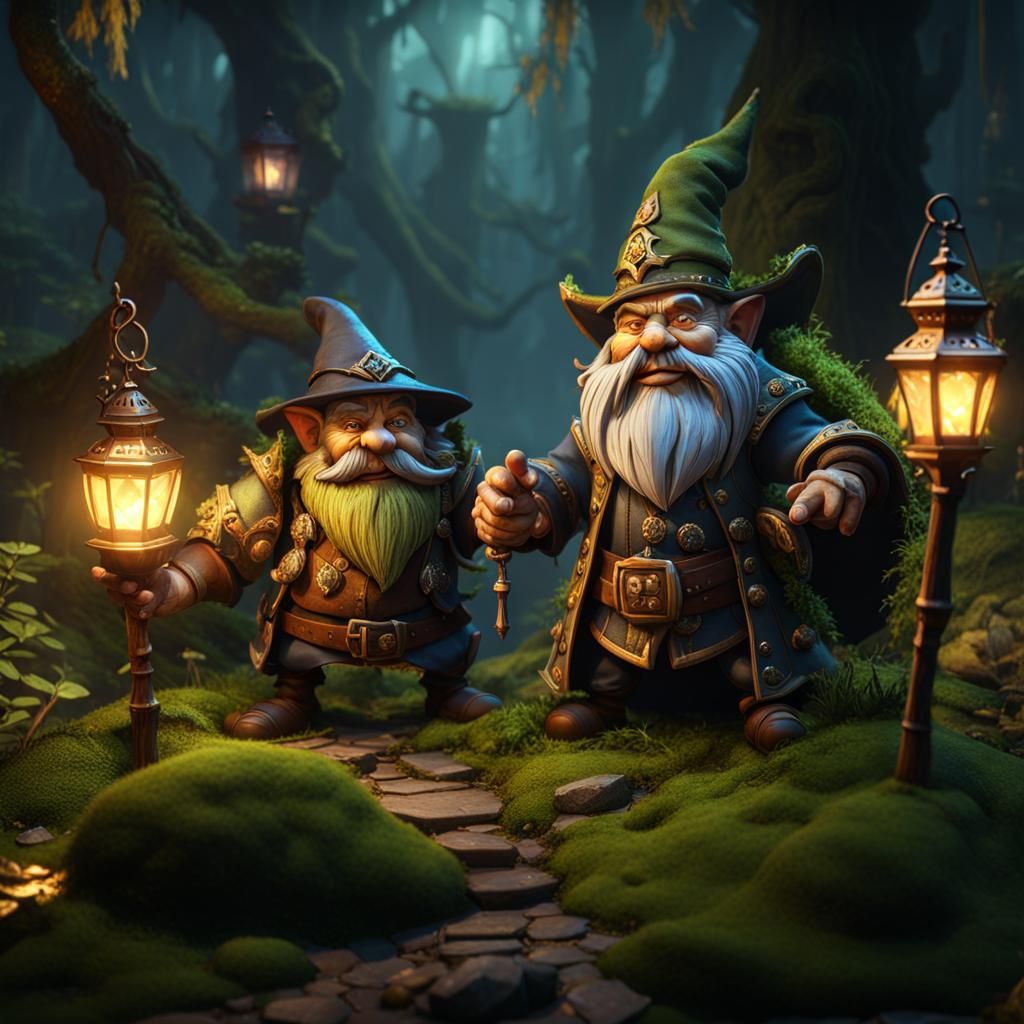 King, Fool, and Goblin in Swamp City: 3D Cinematic