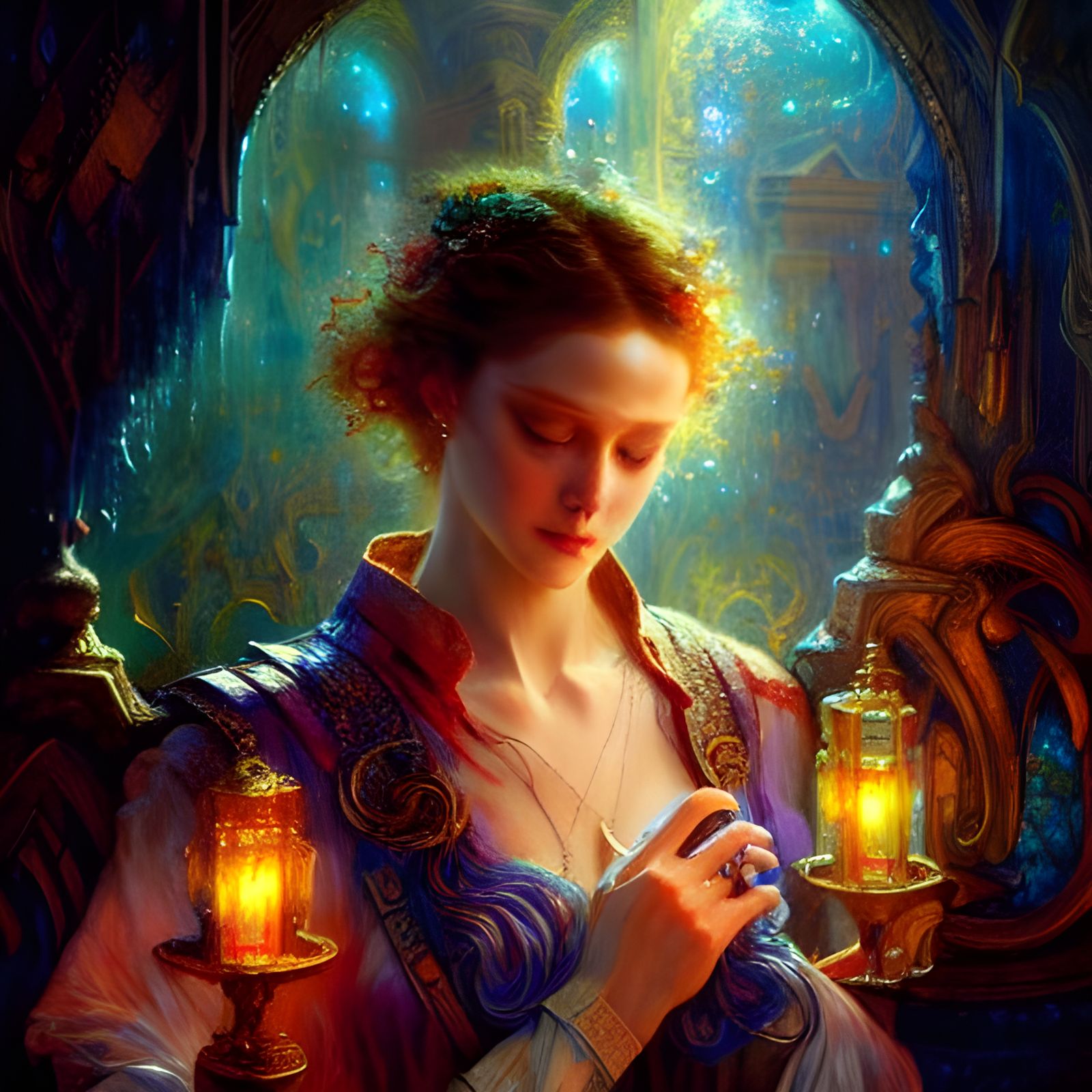 Bleeding Glass Heart: Surreal Digital Art