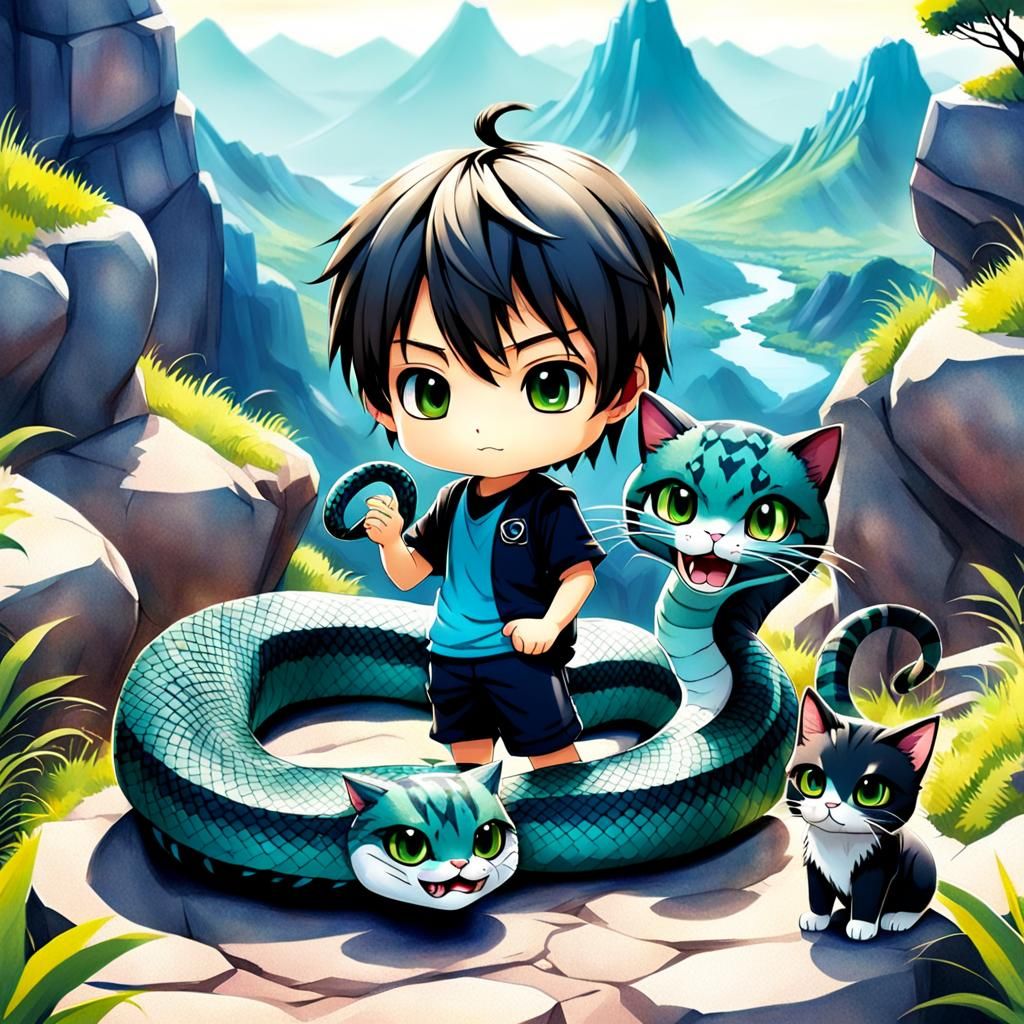 Jery and his Emerald Boacats by Madam Lu