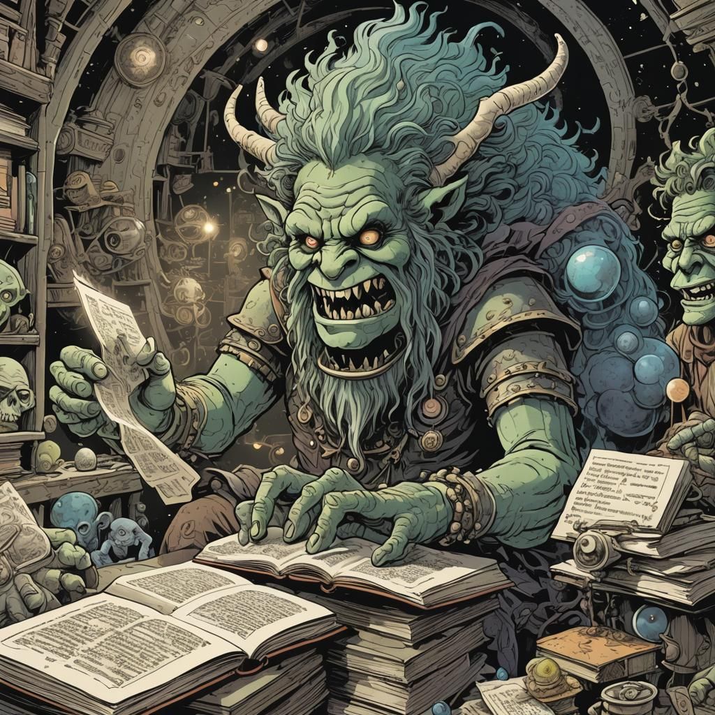 Comix Artist and Paranormal Troll Activity in Digital Art