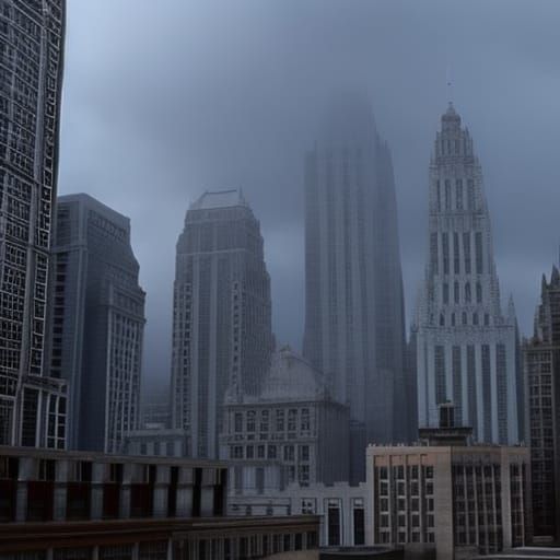 Downtown Youngstown Ohio: Epic Digital Matte Painting