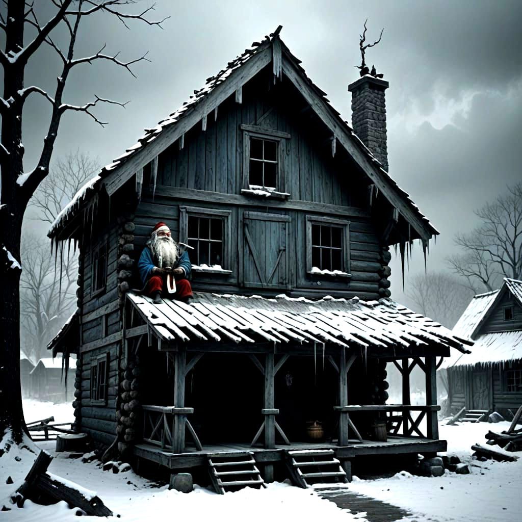 Christmas in the deep bad Santa