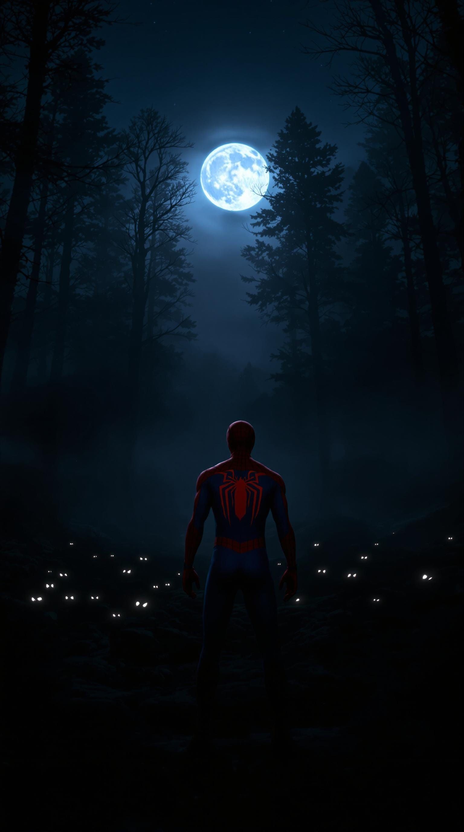 Spiderman in the Land of Wolves: Dark Fantasy