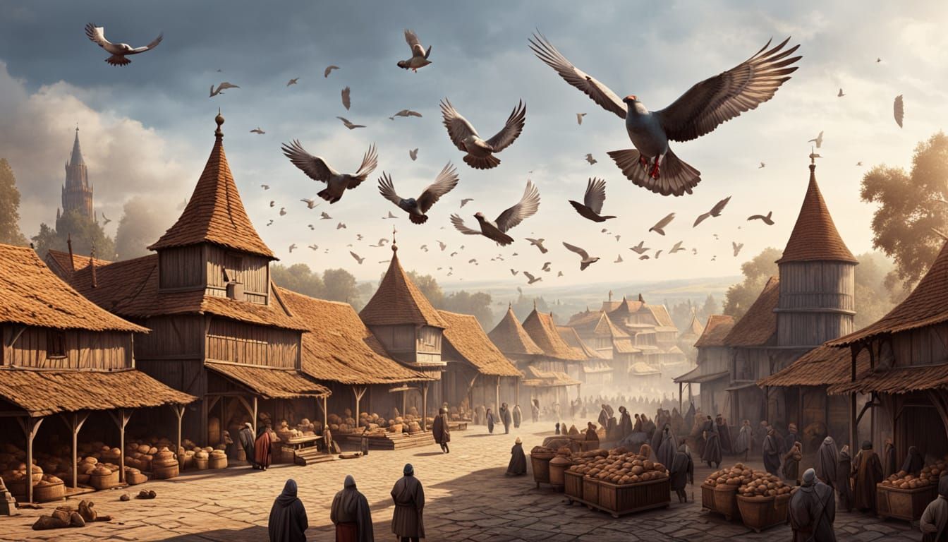 Medieval Kievan Rus City in Earthy Tones