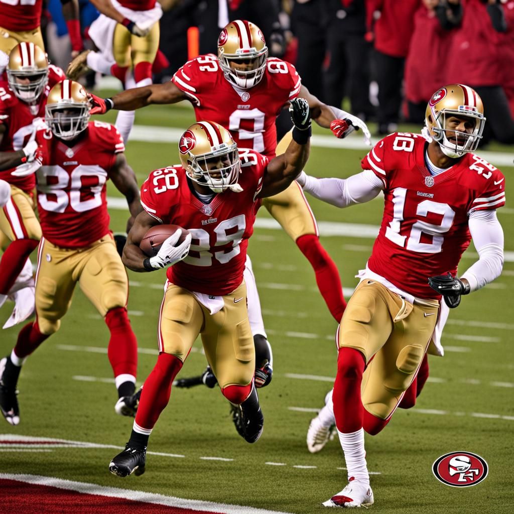 49ers Touchdown Celebration at NFC Championship