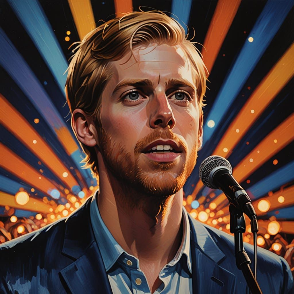 Andrew McMahon Performs Live in Vibrant Oil Painting