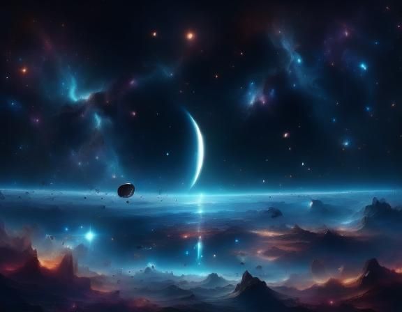 Futuristic Spaceship Concept Art in Anime Style