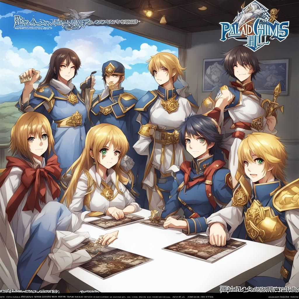 Anime Style Advertisement for Tabletop RPG Service