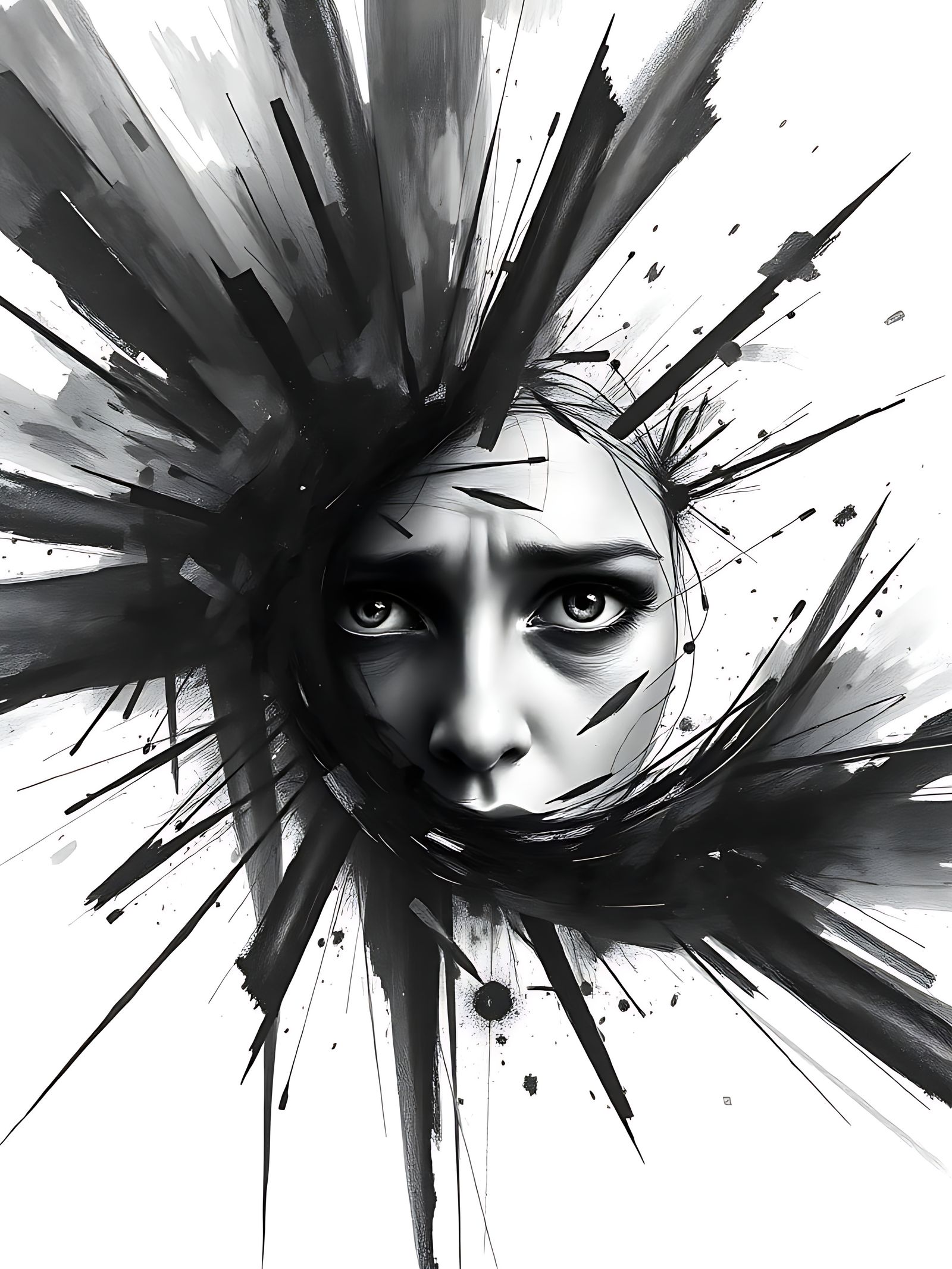 ‘There’s a face on my ink . . . ‘ (abstract studies)