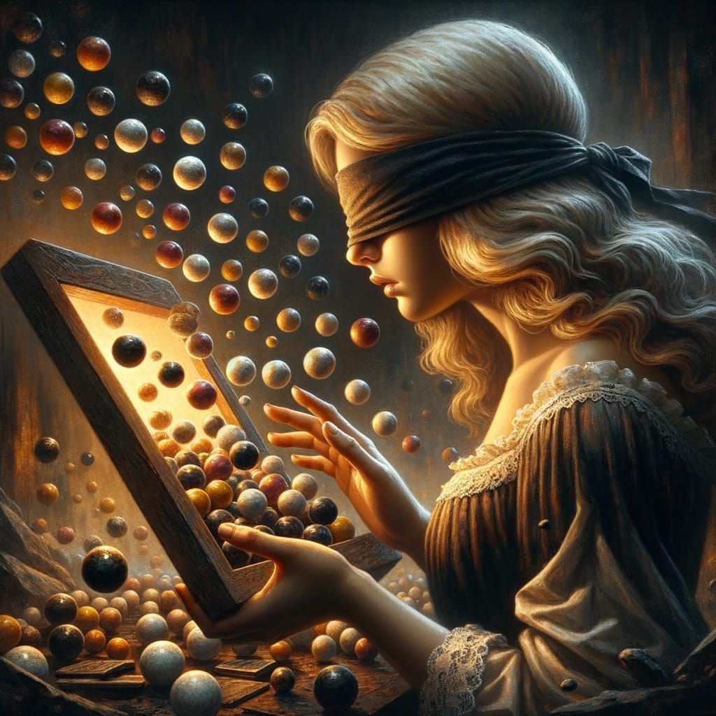 Dramatic Marble Flood in Romantic Style