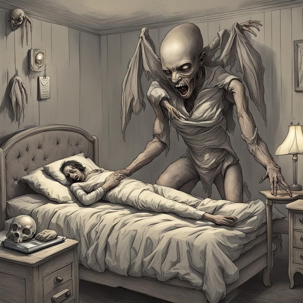 Insectoid Sleep Paralysis Demon of Horror