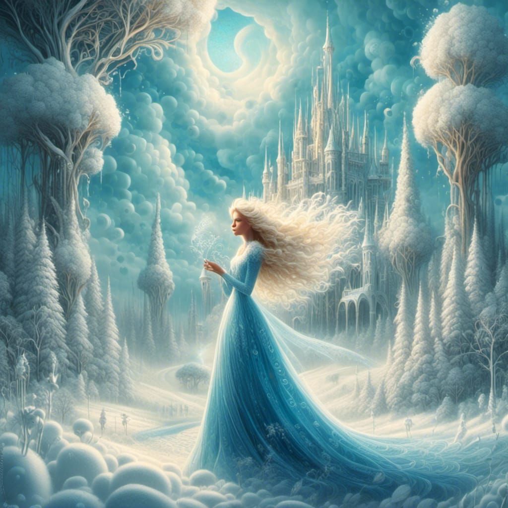 Snow Queen Raises a Blizzard with Magic