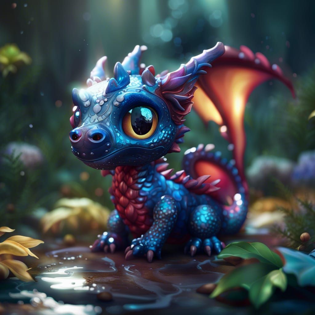 Cute Little Glass Dragon