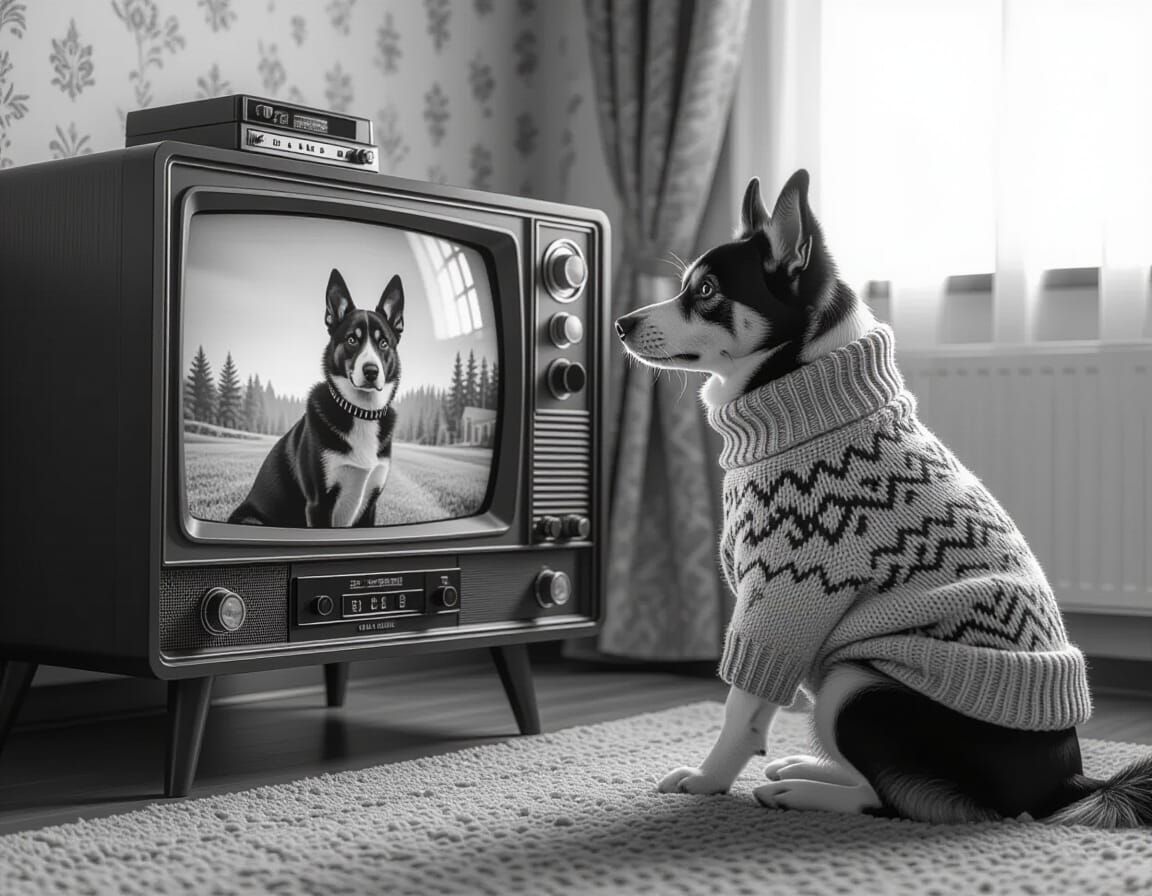 The Dog Who Dreamed in Black and White