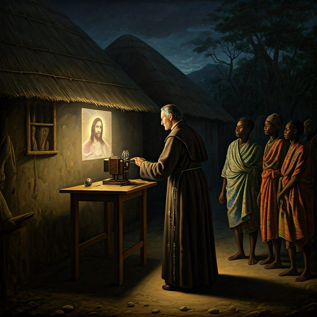 Missionary Priest Projecting Christ in Baroque Style