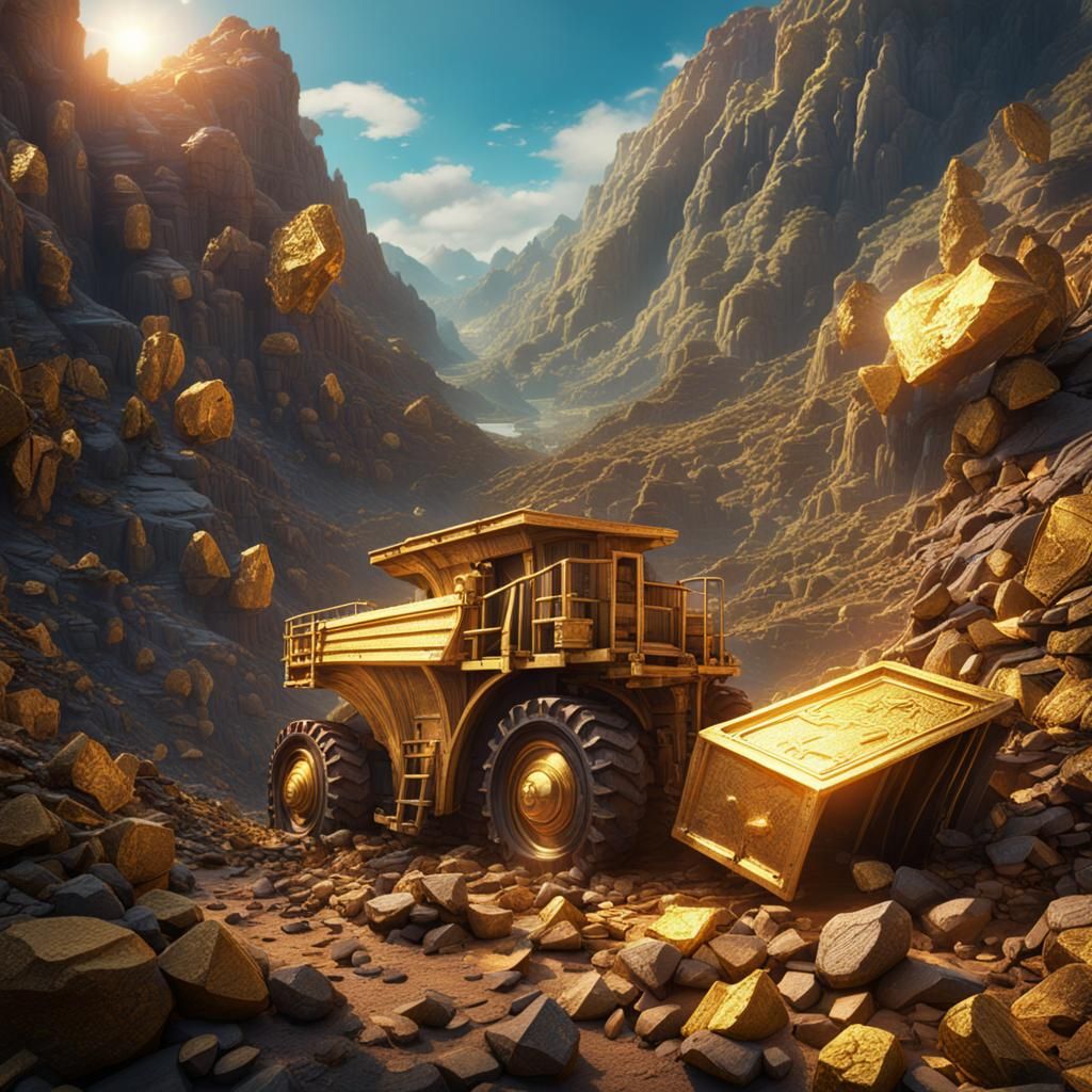 Gold Miner's Strike: A Colorful Matte Painting
