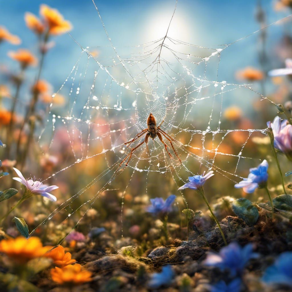 Vibrant Flower Field Macro Photograph